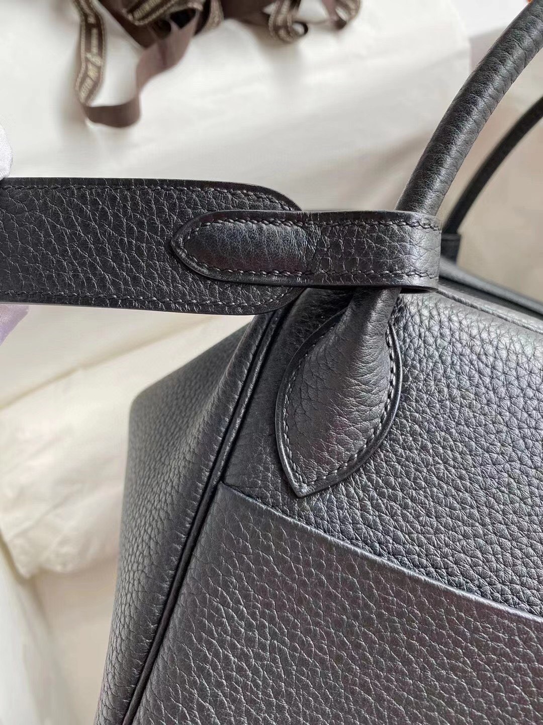 에르메스 린디백30 블랙 은장 끌레망스 가죽